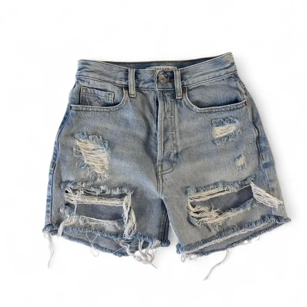 Pacsun light wash denim shorts lot